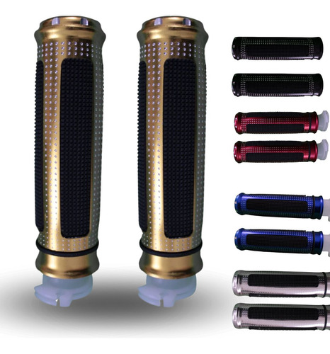 PUÑOS PARA MOTOCICLETA UNIVERSALES DE ALUMINIODORADO