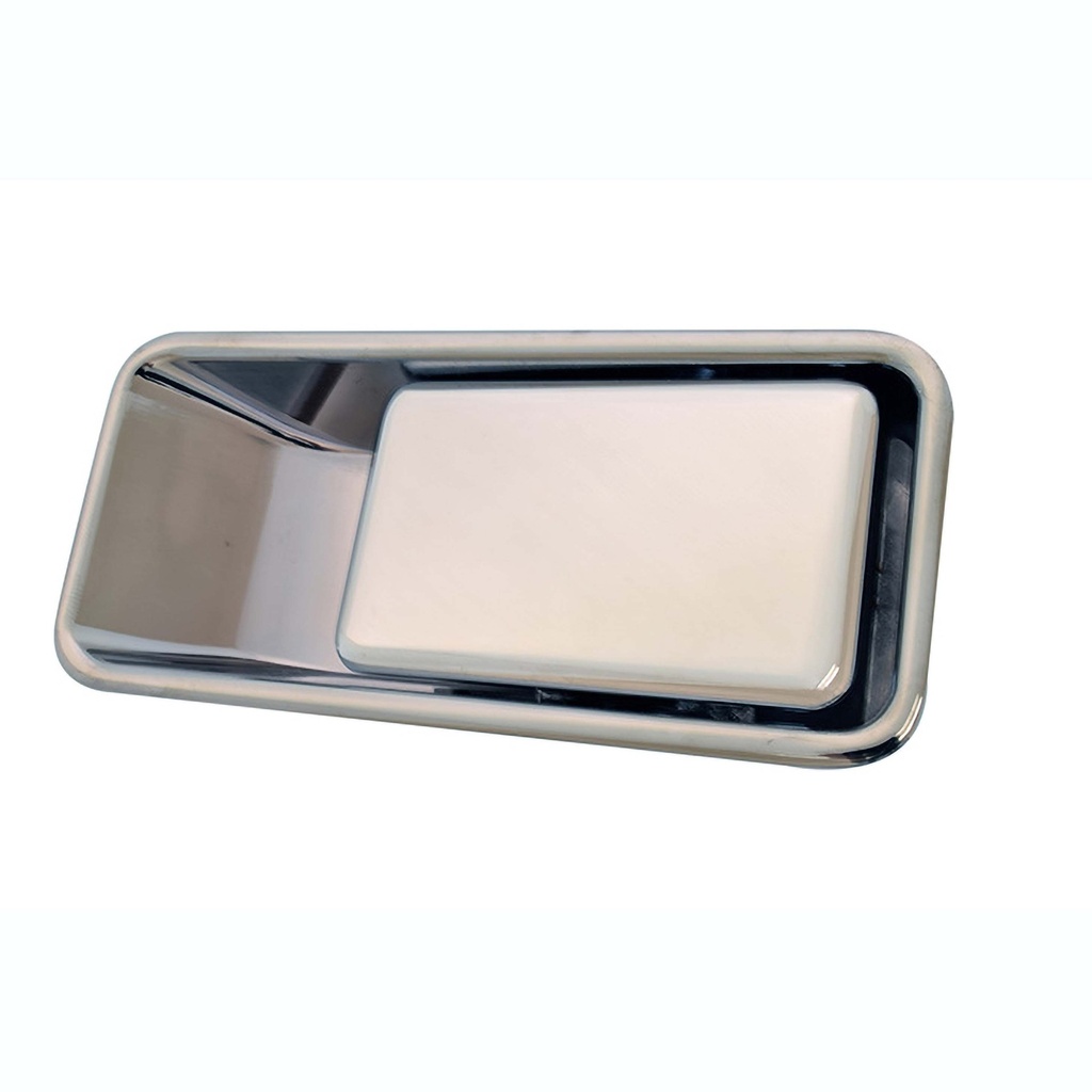 MANIJA EXTERIOR JP WRANGLER 87-06  MEDIA PUERTA CROMADA ZINC HUSHAN Izquierdo Delantera  