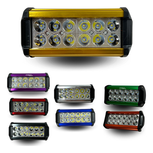 FARO AUXILIAR HYPERLED ESTROBO 8-80V 36W 2400LM DORADO