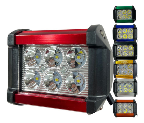 [ENFOB-3216-1816] FARO AUXILIAR HYPERLED IR-1810 8-80V 18W 1200LM ROJO