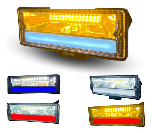 [FOB-3216-1614B] FARO AUX. HYPER 18LED AMARILLO 3800