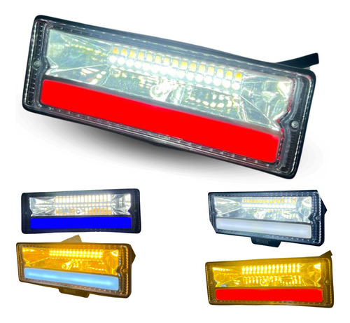 [FOB-3216-1614R] FARO AUX. HYPER 18LED BI-COLOR AMARILLO-ROJO OJO ANGEL 3800