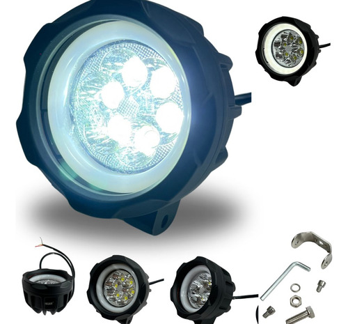 FARO AUXILIAR HYPER 6LED OJO ANGEL BLANCO 30W 4200LM