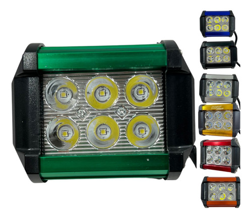 [ENFOB-3216-1818] FARO AUXILIAR HYPERLED 18W 6000K 1200LM VERDE