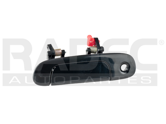 MANIJA EXTERIOR MZ 323 FAMILIA/PROTEGE 99-03  CON HOYO PARA LLAVE LISA PARA PINTAR NEGRA HUSHAN Izquierdo Delantera  