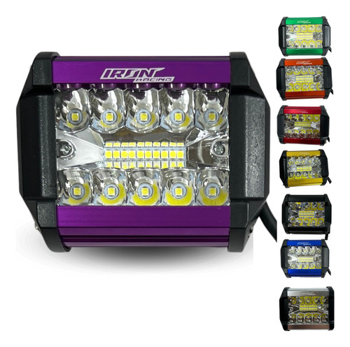 FARO AUXILIAR HYPERLED 60W 7000K 4000LM MORADO