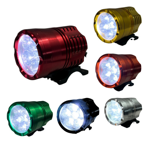 FARO AUXILIAR HYPERLED 60W 8000K 6000LM ROJO