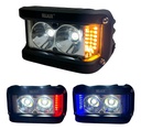 FARO AUXILIAR MOTO HYPERLED CON ALARMA LUZ AMARILLO 20W 4200L