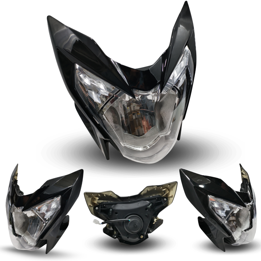 FARO COMPLETO HALOGENO CON BISEL NEGRO 250Z