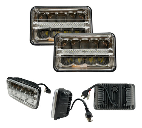 PAR FAROS DELANTEROS CUADRADOS LED 5" 4800*2LM