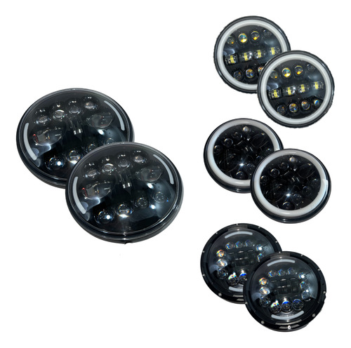 [FOB-3216-9090] FARO DELANTERO REDONDO LED OJO ANGEL 7" BLX-C2902