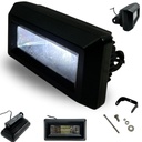 FARO LED H/L ESTROBO CARCASA NEGRA LUZ BLANCO-AMARILLO