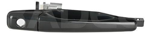 MANIJA EXTERIOR MT LANCER 03-07/OUTLANDER 03-06  CON HOYO PARA LLAVE LISA PARA PINTAR NEGRA PLASTICO HUSHAN Derecho Delantera  