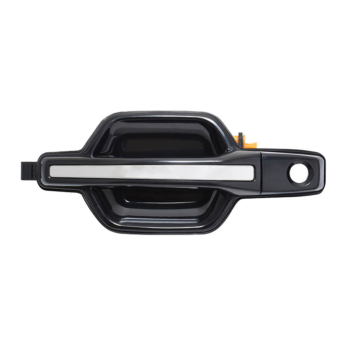 MANIJA EXTERIOR MT MONTERO LIMITED USA TYPE 04-08  CON HOYO PARA LLAVE LISA PARA PINTAR NEGRA/CROMO PLASTICO HUSHAN Izquierdo Delantera  