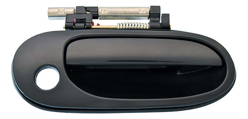 MANIJA EXTERIOR NS ALMERA 00-06  CON HOYO PARA LLAVE LISA PARA PINTAR NEGRA PLASTICO HUSHAN Derecho Delantera  