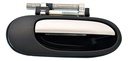 MANIJA EXTERIOR NS ALMERA 00-06 S/HOYO P/ LLAVE LISA PARA PINTAR NEGRA/CROMO PLASTICO HUSHAN Derecho Delantera/Trasera