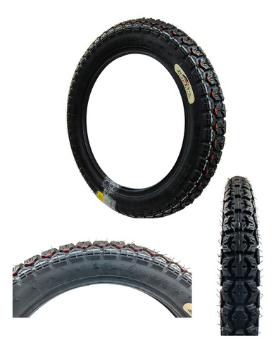 LLANTA MOTO 4 CAPAS TT=3.00-16 4PR    =LLA-6401-023