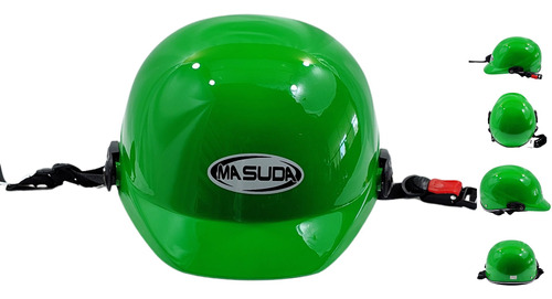CASCO 1/2 CACHUCHA ABS CALIDAD ISO VERDE BRILLANTE