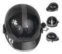 CASCO 1/2 CACHUCHA NEGRO BRILLO=MSD-300-NB (L)