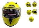 CASCO ABATIBLE IRON RACING DOT LISO AMARILLO