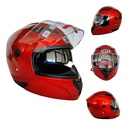 CASCO ABATIBLE DOBLE MICA ROJO (XL) DOT