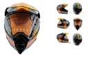 CASCO CROSS IRON RACING K13 NARANJA (M)