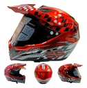CASCO CROSS IRON RACING K22 ROJO (L)