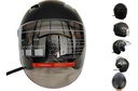 CASCO GEN ABIERTO C/DOBLE VISOR NEGRO MATE M