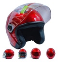CASCO GEN ABIERTO C/VISERA ROJO G
