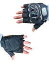 GUANTE P/MOTOCICLISTA MEDIO DEDO  PRO-BIKER NEGRO M