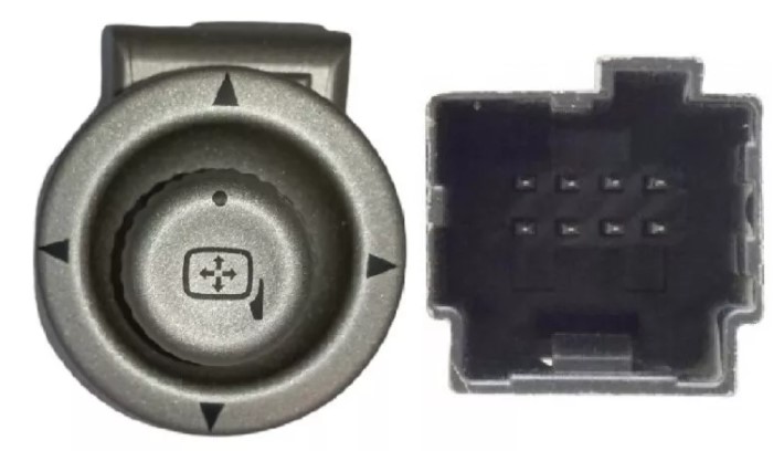 CONTROL ESPEJO ELECTRICO FORD FOCUS 8 PINES MOD. 08-11 ESCAPE 08-12 COLOR GRIS