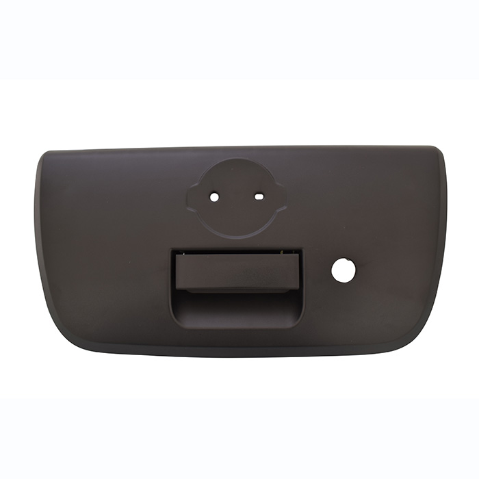 MANIJA DE TAPA NS FRONTIER 01-04  MANIJA MAS BISEL CON HOYO PARA LLAVE CORRUGADA NEGRO PLASTICO HUSHAN    