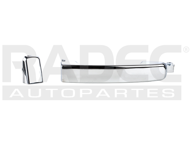 MANIJA EXTERIOR NS FRONTIER/XTERRA 05-15/PATHFINDER 05-12/QUEST 04-09/MAXIMA 04-08  SIN HOYO PARA LLAVE CROMADA PLASTICO HUSHAN Derecho/Izquierdo Delantera/Trasera  