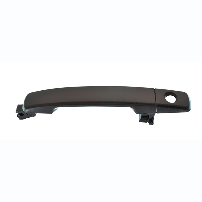 MANIJA EXTERIOR NS FRONTIER/XTERRA 05-15  CON HOYO PARA LLAVE CORRUGADA NEGRA PLASTICO HUSHAN Izquierdo Delantera  