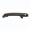 MANIJA EXTERIOR NS FRONTIER/XTERRA 05-15  CON HOYO PARA LLAVE CORRUGADA NEGRA PLASTICO HUSHAN Izquierdo Delantera  