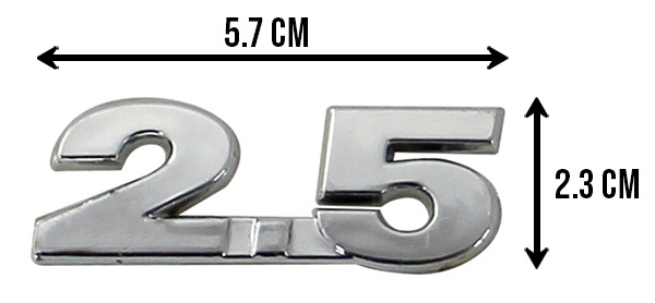 LETRAS 2.5 JETTA Y PASSAT 10-21 CROMO