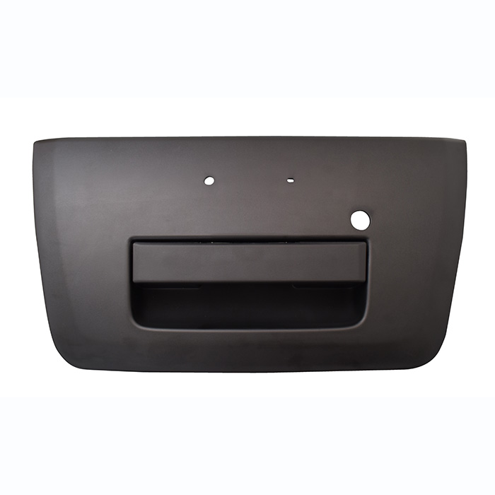 MANIJA DE TAPA NS FRONTIER 05-15  MANIJA MAS BISEL CON HOYO PARA LLAVE CORRUGADA NEGRO PLASTICO HUSHAN    