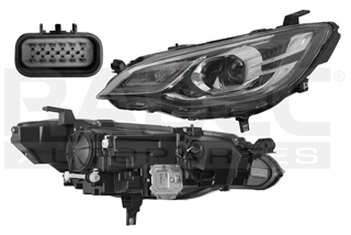 FARO CV CAVALIER PREMIER 18-21 C/LEDS C/LUPA CN IZQ