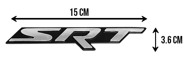 EMBLEMA LETRAS SRT NEON CROMO