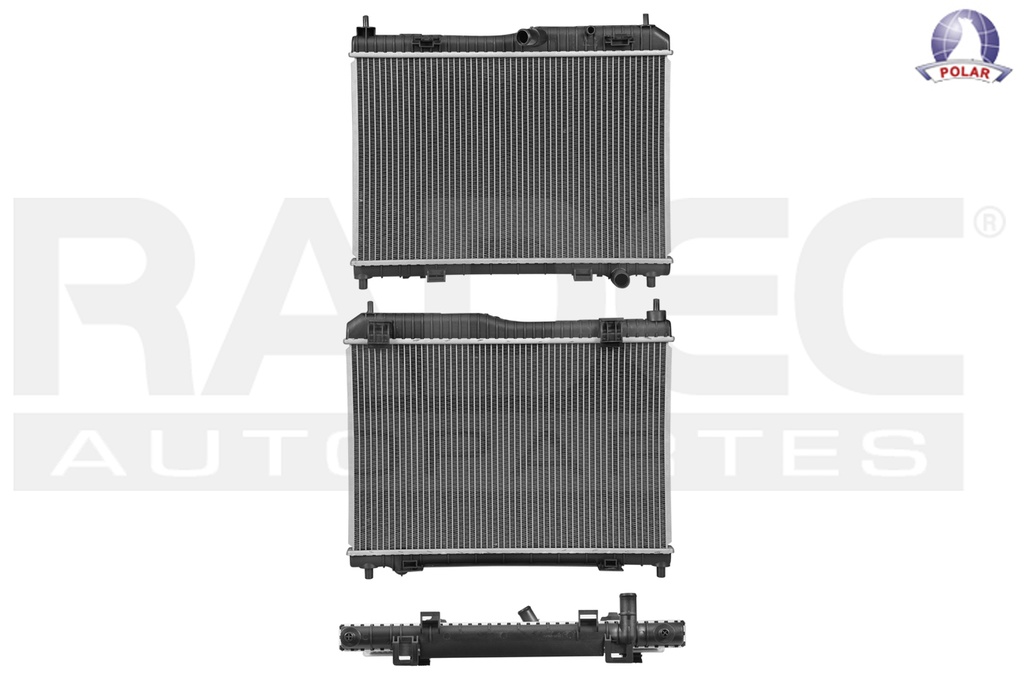 RADIADOR FD FIESTA 11-19/FIGO 16-20 L4 1.5, 1.6 LTS STD C/S AA 14X22X26MM ALUM SOLD POLAR