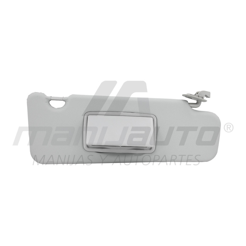VISERA RN DUSTER 11-20/LOGAN 15-19/SANDERO/STEPWAY 16-19/OROCH 18-23 1 PIEZA CON ESPEJO SIN LUZ GRIS CLARO VINIPIEL BRA GENERICA TIPO ORIGINAL DR