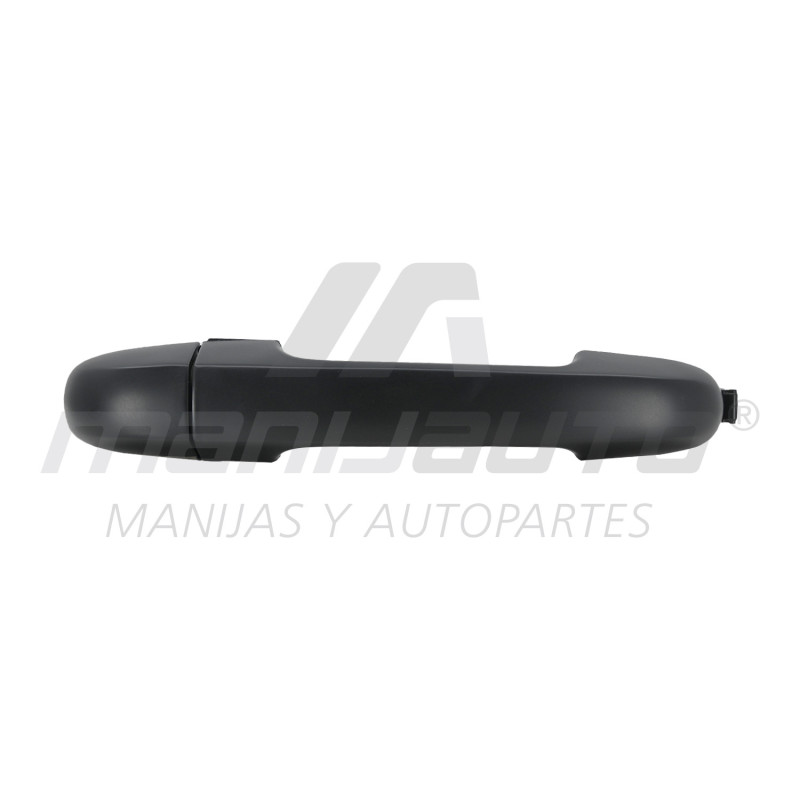 MANIJA EXTERIOR HY ELANTRA 07-12 SIN HOYO PARA LLAVE SIN SENSOR 1 PIEZA LISA NEGRA PLASTICO TWN HUSHAN