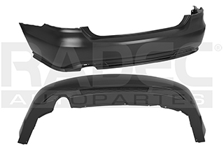 FASCIA TRASERA VW VENTO 20-22 LINEA NUEVA P/PINTAR C/SPOYLER Y MOLDURAS STARLINE/COMFORTLINE PLUS/EDICION ESPECIAL L4 4 CILINDROS 1.6L 4 PUERTAS