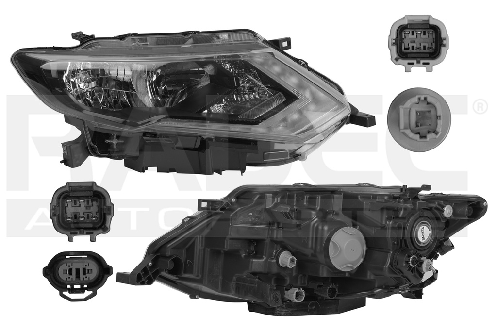 FARO NS X-TRAIL 18-22 ELECTRICO C/MOTOR C/LEDS DEPO DER