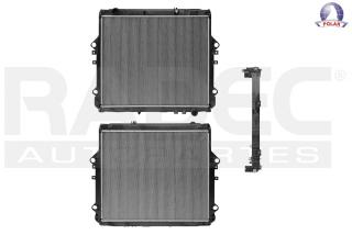 RADIADOR TY HILUX 16-25 L4 2.8 LTS STD C/S AA DIESEL 21 2/3X25 4/5X26MM ALUM SOLD POLAR
