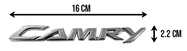 LETRAS CAMRY 15-17 CROMO 16x2.2cm