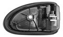 MANIJA INTERIOR NS PLATINA  RN CLIO 02-10/MEGANE I 01-03/SCENIC I 01-04/TRAFIC 07-14  NEGRO PLASTICO PARA VARILLA HUSHAN Izquierdo Delantera/Trasera  