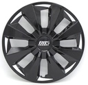TAPON POLVERA RIN 14 ABS SPORT TUNING NEGRO-BLANCO LES0044