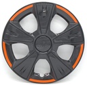 TAPON POLVERA RIN 14 ABS SPORT TUNING NEGRO-NARANJA LES0049