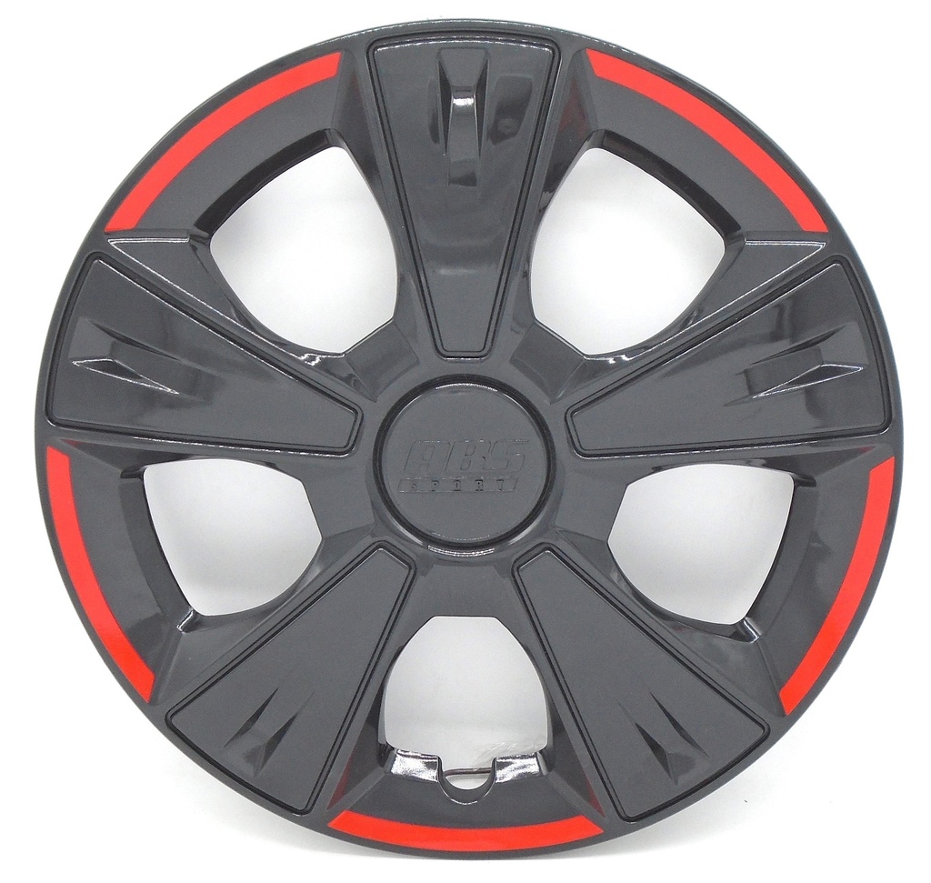TAPON POLVERA RIN 14 ABS SPORT TUNING NEGRO-ROJO LES0052